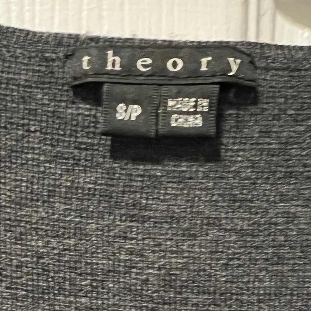 THEORY GRAY AND BLACK DRESS SIZE SP - Picture 3 of 6